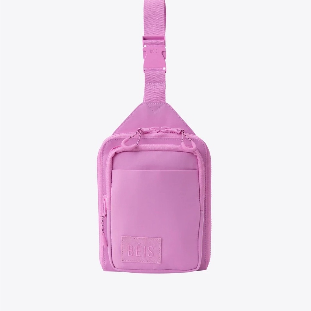 BÉIS Crossbody Sport Sling Bag in berry pink